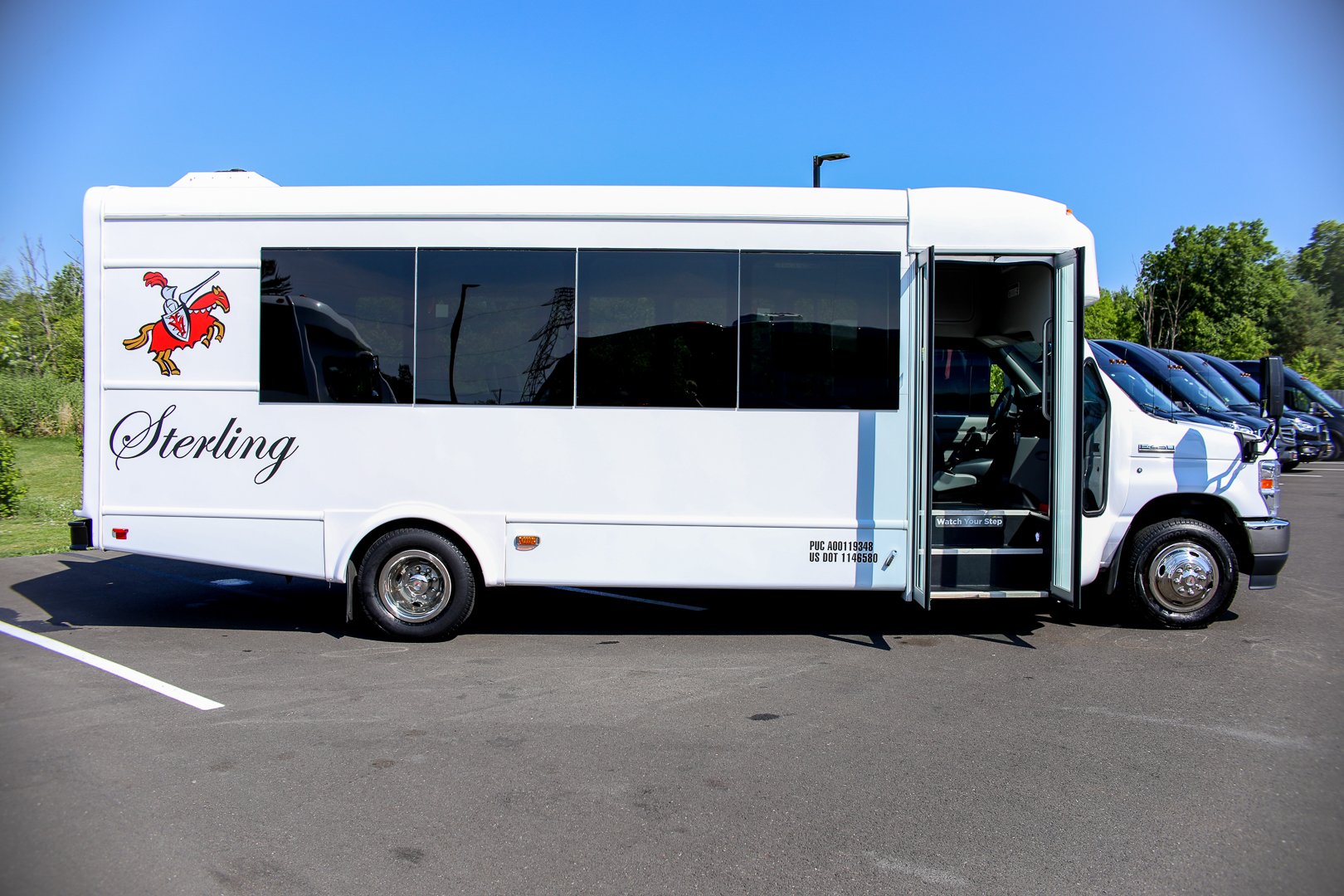 21 Passenger mini bus door side view