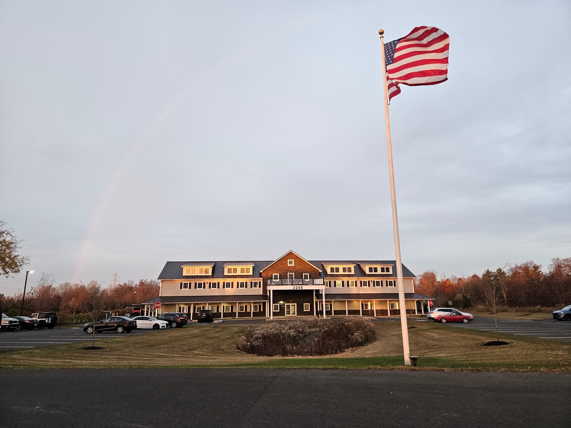 2nd Street Pike Bldg. flag and rainbow2