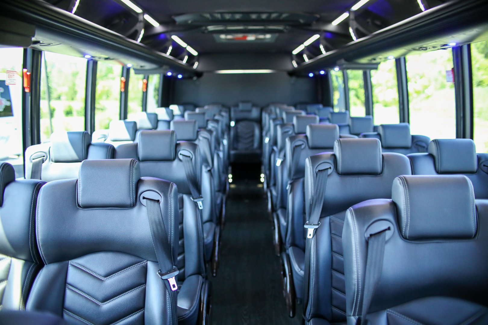 31 passenger interior shot from front