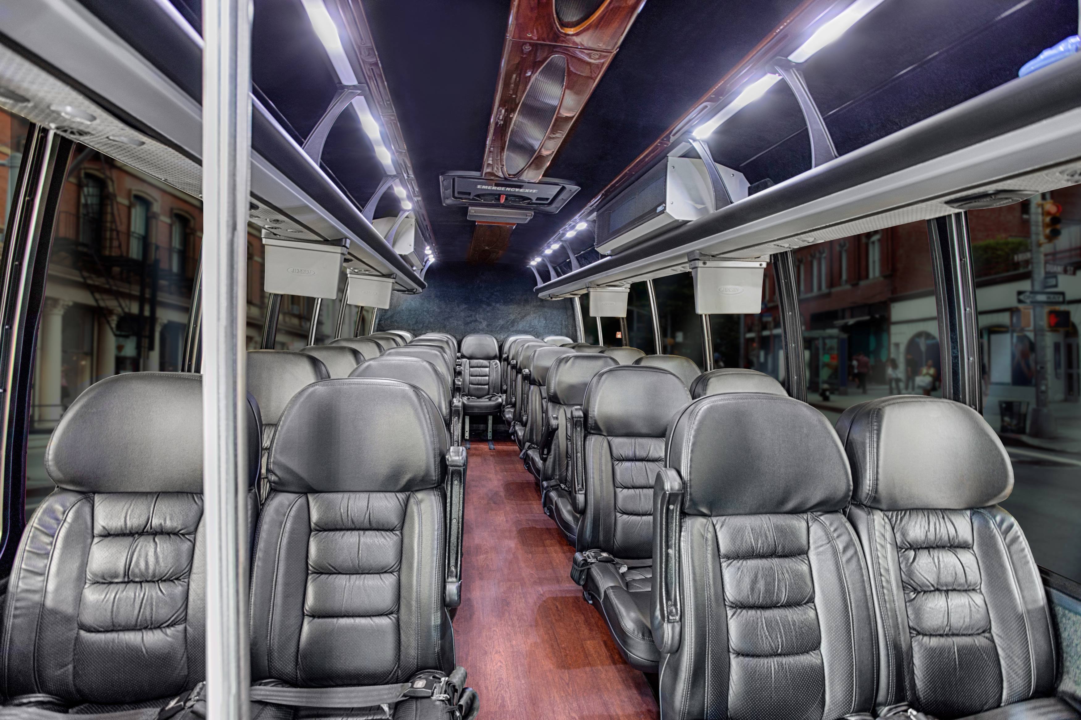 Executive Mini Bus interior seats