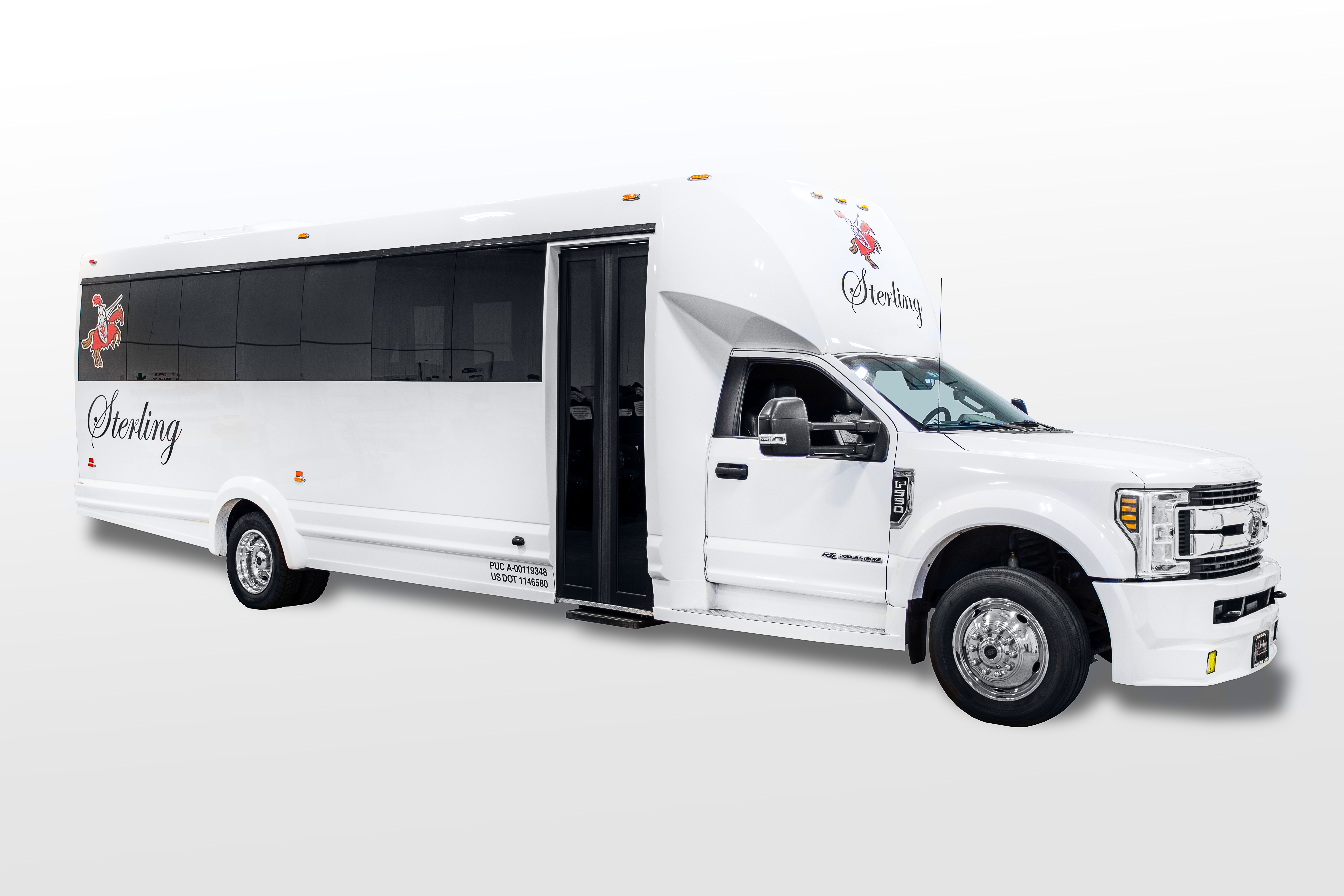 White Sterling Limousine party bus 