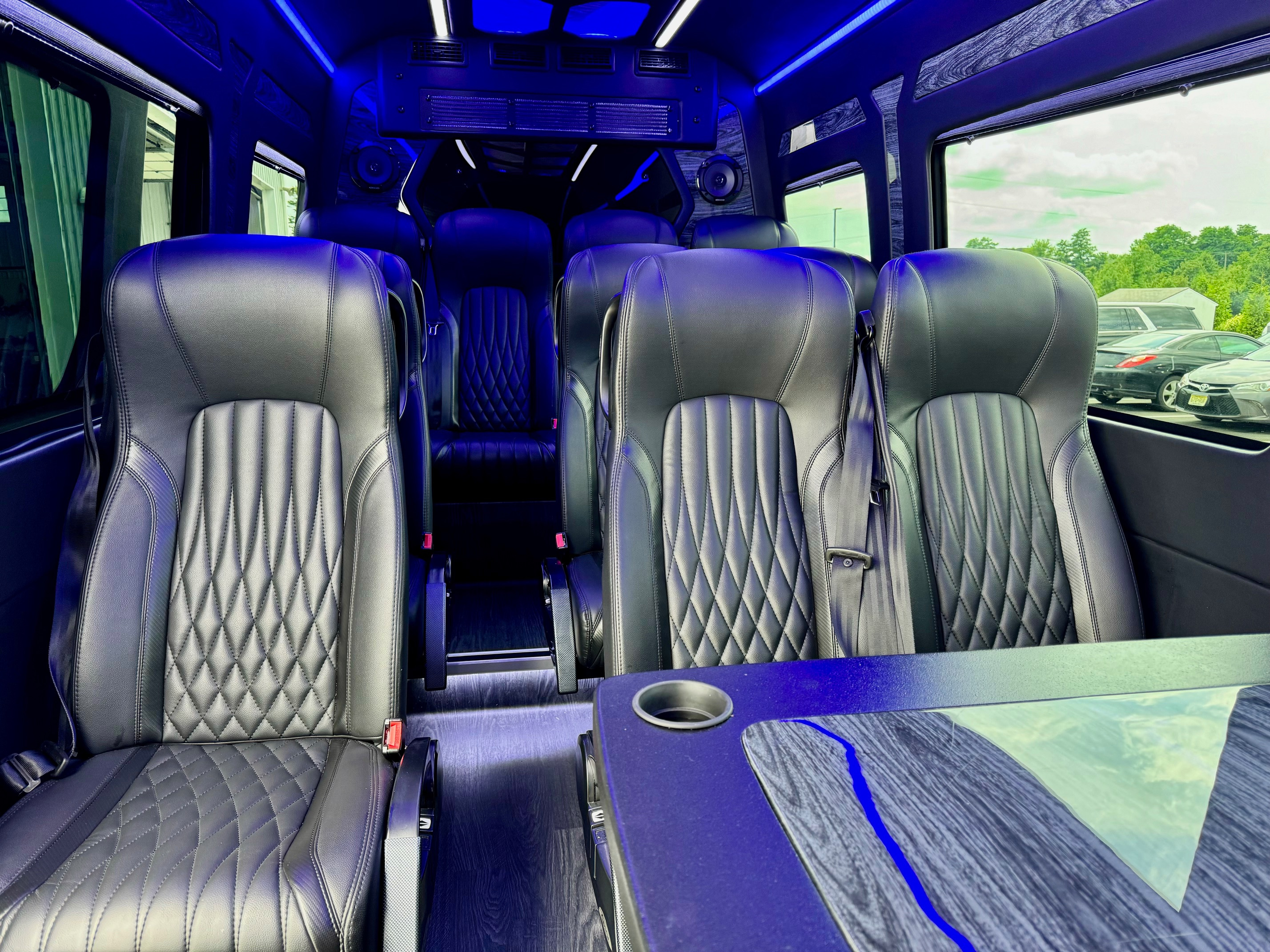 Executive Sprinter Captain Chairs and Table Interior