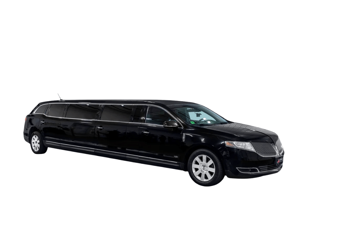 8 to 10 passenger black stretch limo NO BACKGROUND