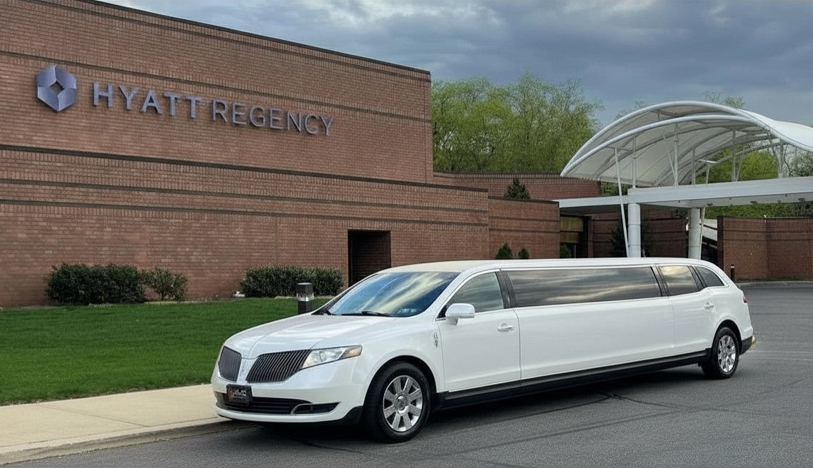 Hyatt Regency - Princeton - 118 white stretch limo day
