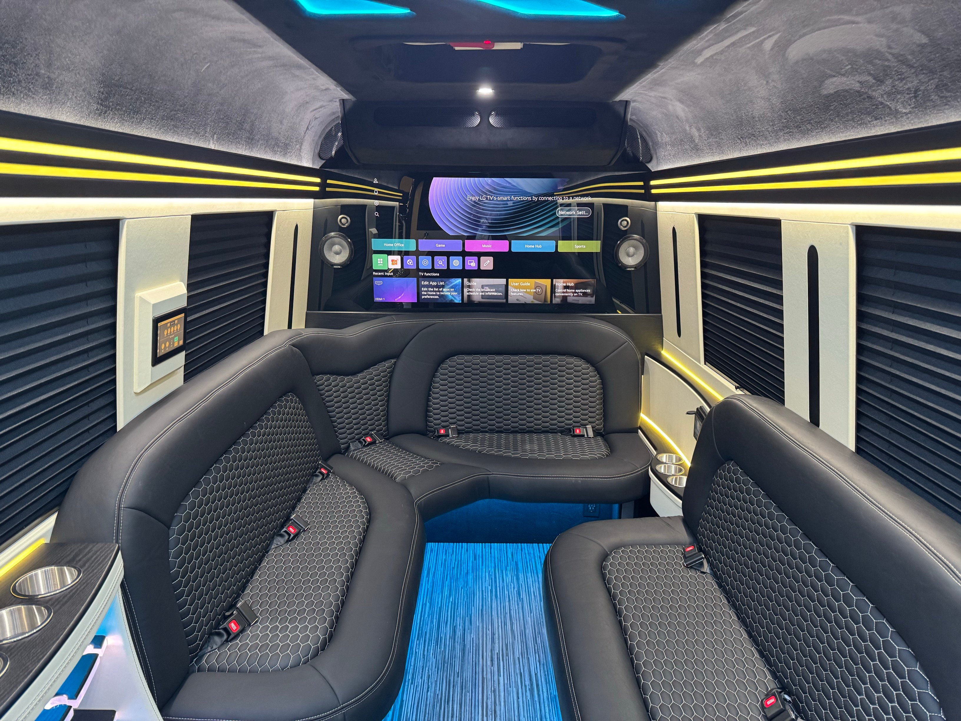 MB Sprinter Limo Yellow Interior