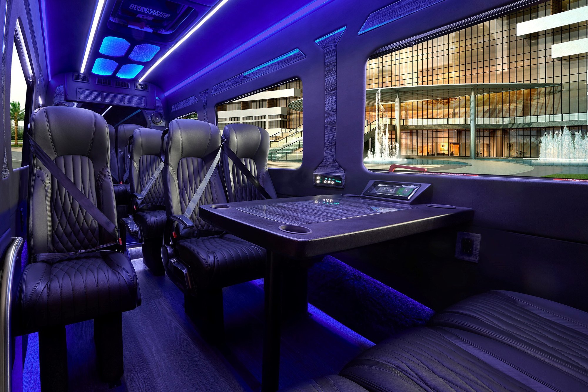 MB executive sprinter 265 interior with lights 2