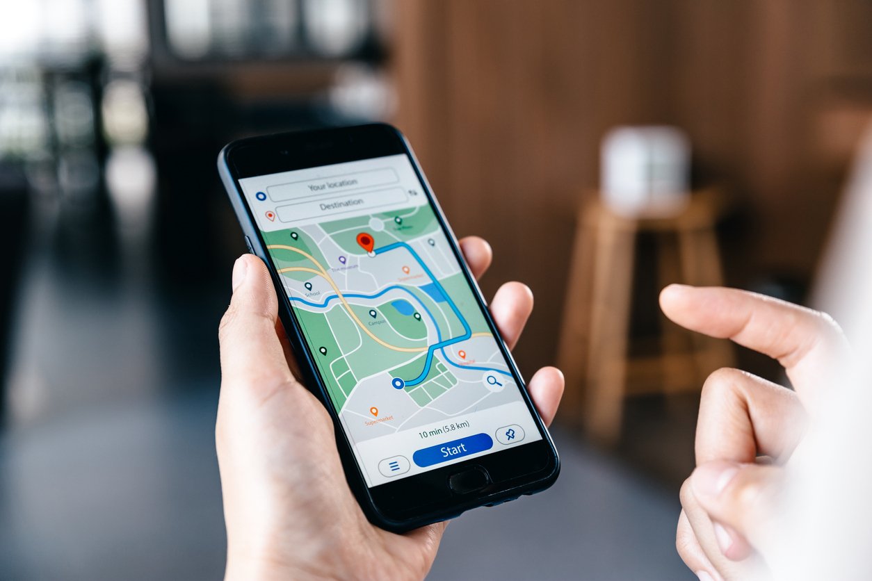 Map vieeiww on a phone