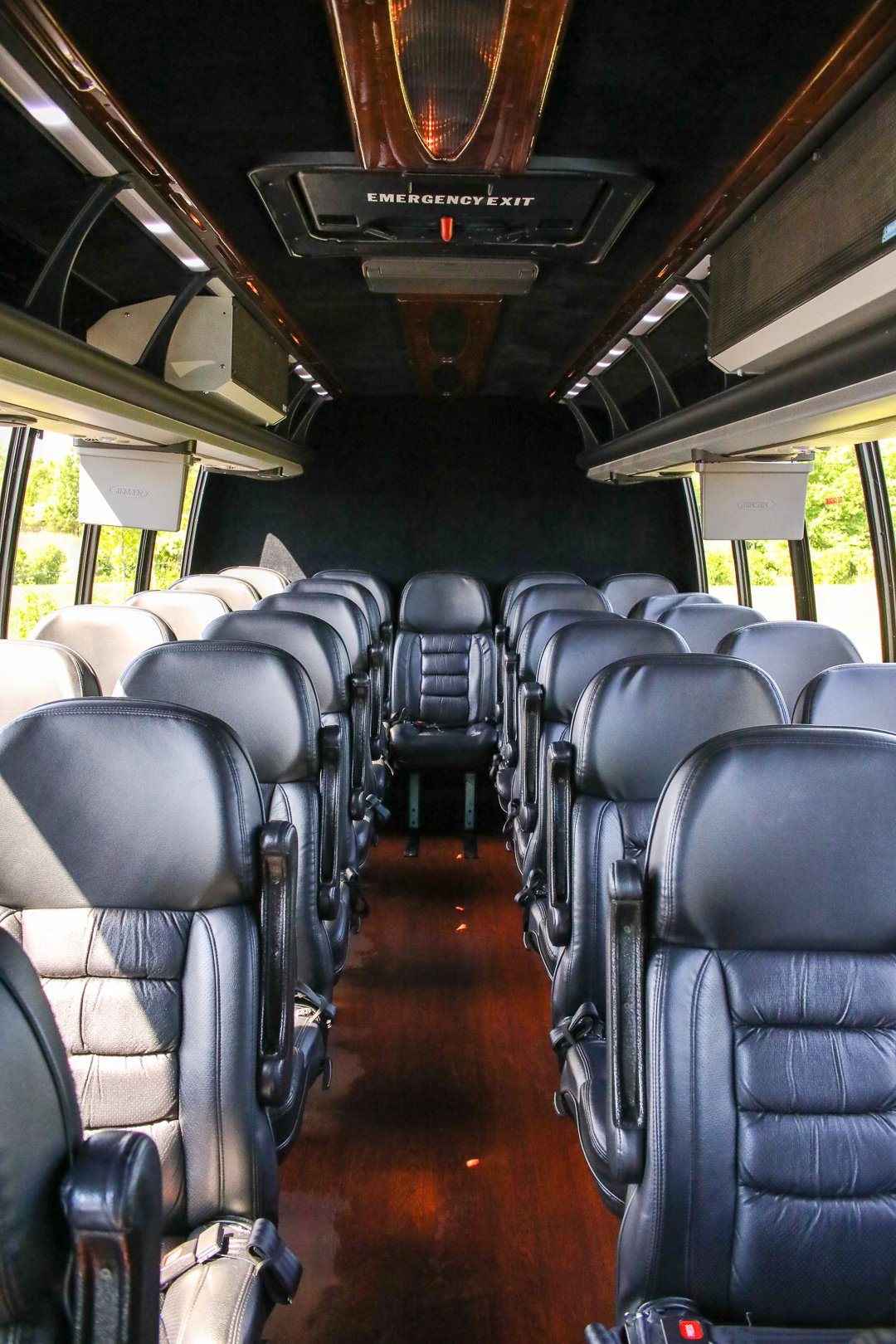 Vertical view of Executive Mini-Bus Seating