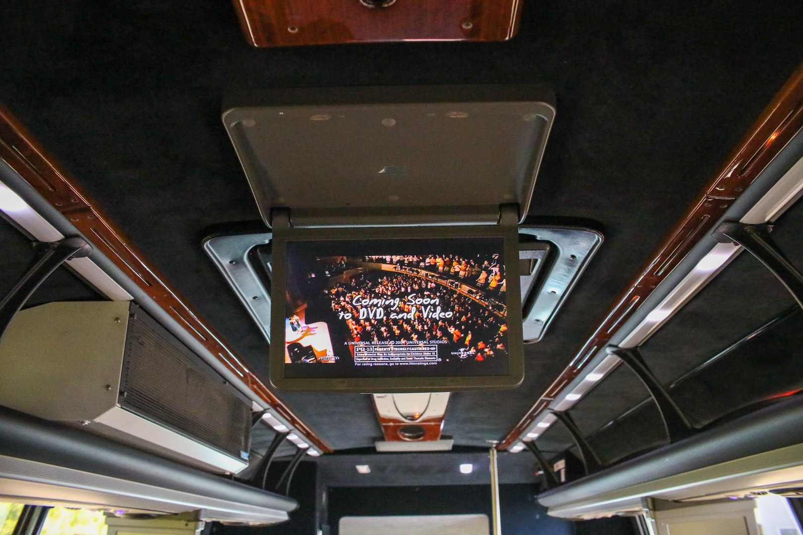 executive mini-bus entertainment features interior