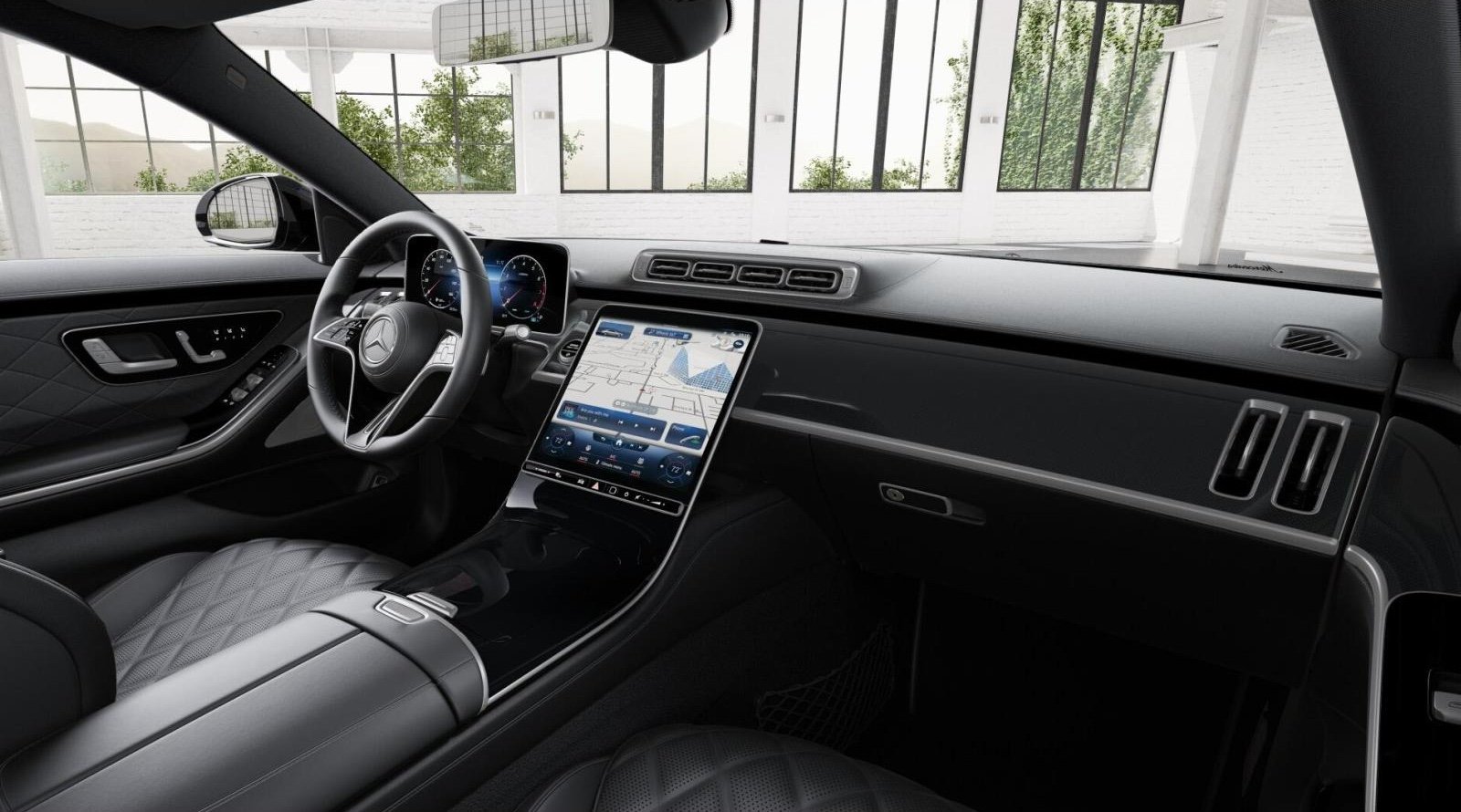 Stock image 2026 M Benz S500 Interior wheel 2