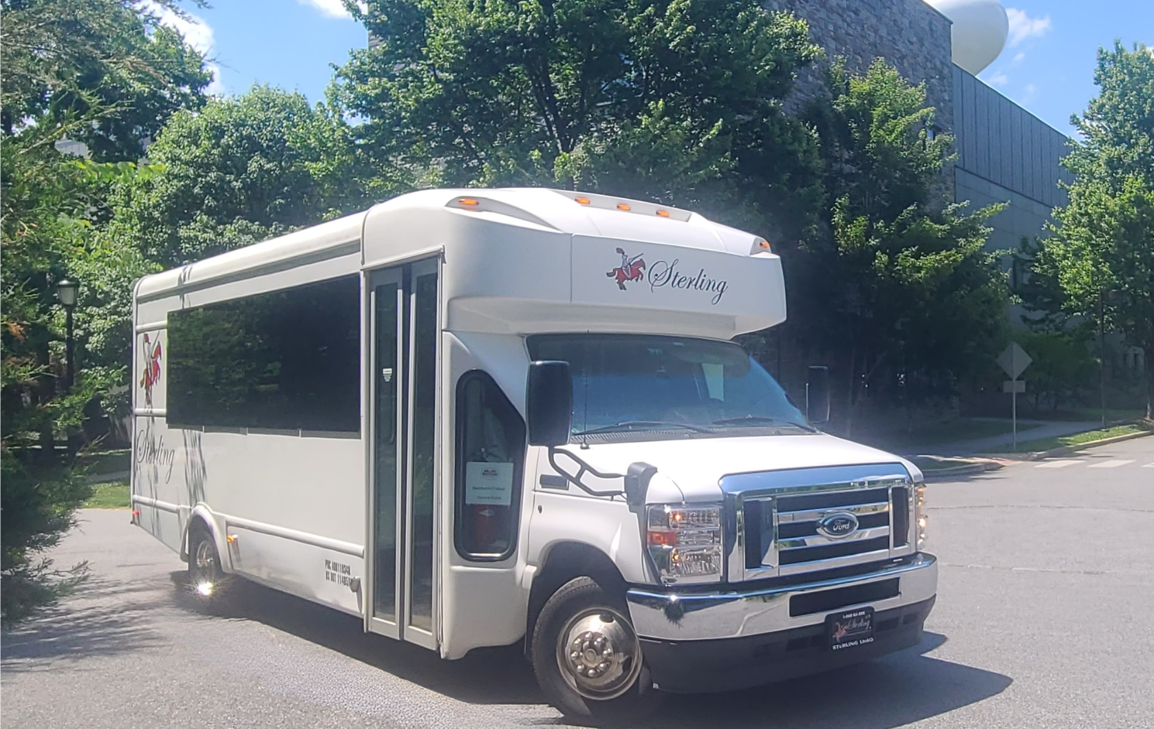 White Mini Bus daytime view