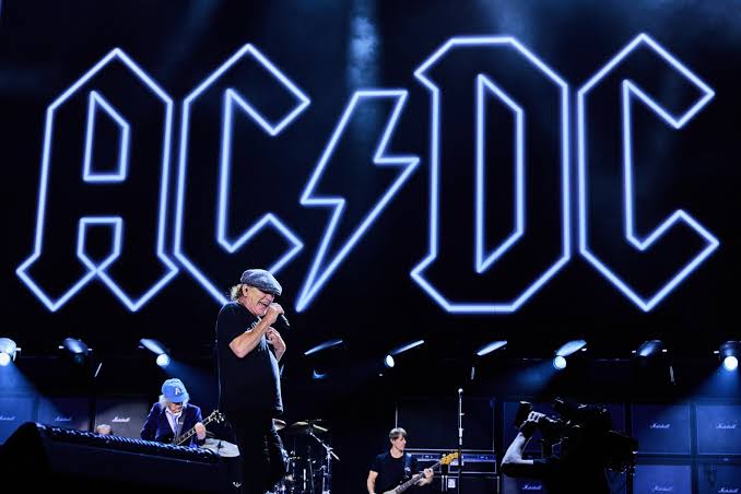 AC/DC in Concert on Stage
