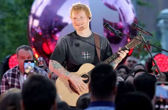 Ed Sheeran in Concert on Stage in Philadelphia