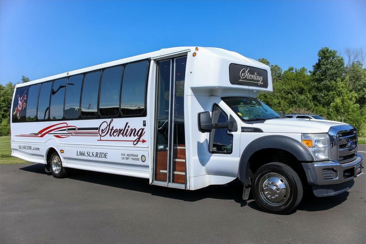Executive Mini Bus on Lot Side View