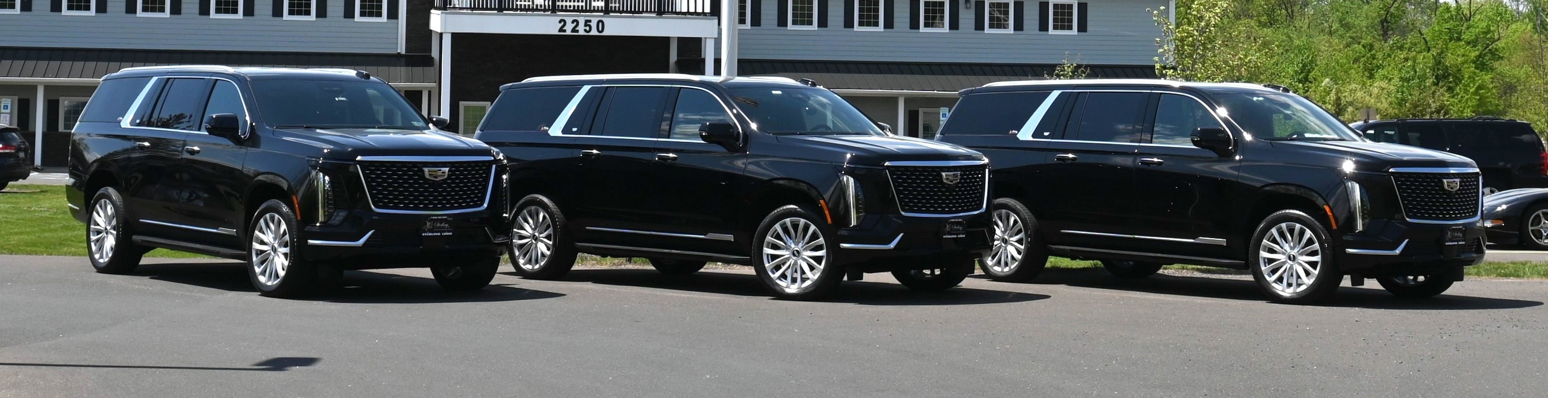 Row of Escalade SUV